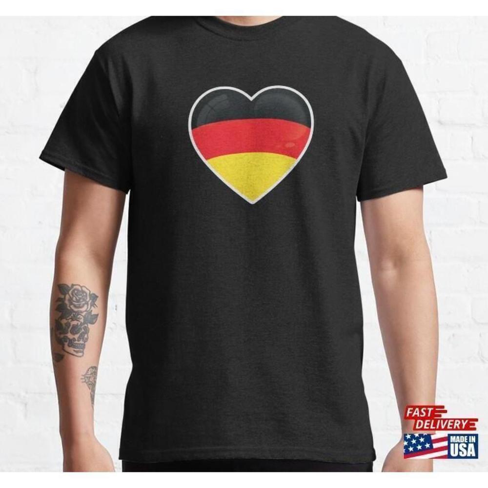 Germany Flag Love Icon Patriotic Travel Heritage Classic T-Shirt